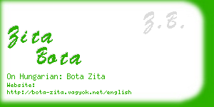 zita bota business card